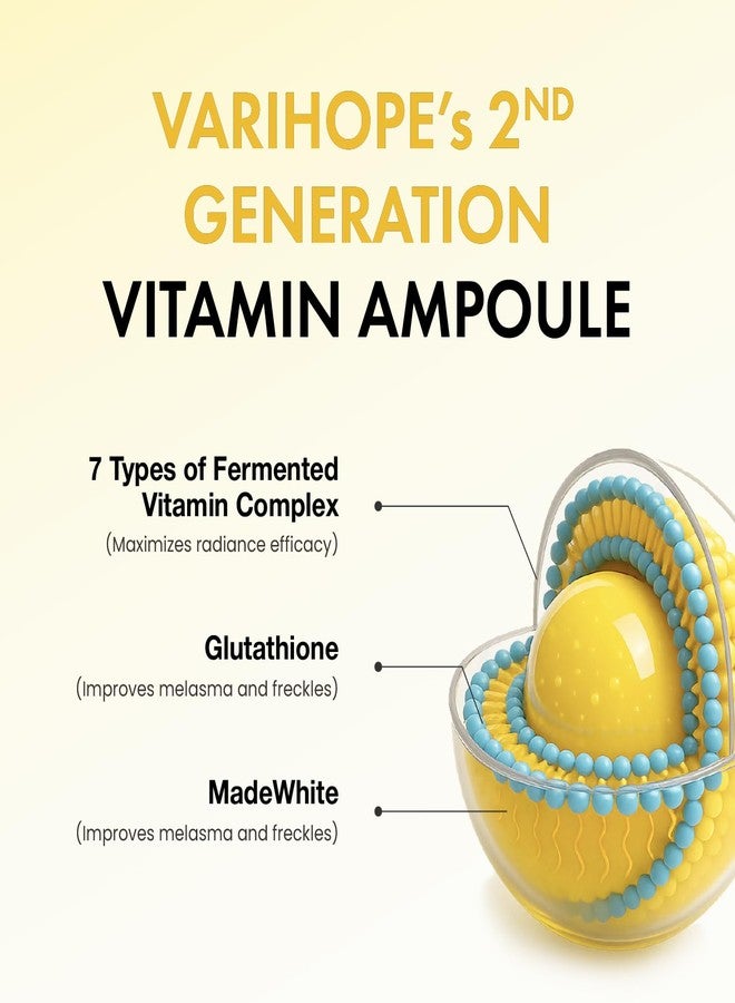 VARIHOPE Vita-Aging Pure C Ampoule Vitamin C Serum 14.5% – Korean Skin Care Ampoule to Reduce Dark Spots, Pigmentation & Fine Lines for Smooth, Even-Toned, Radiant Skin (20ml) - Image 5